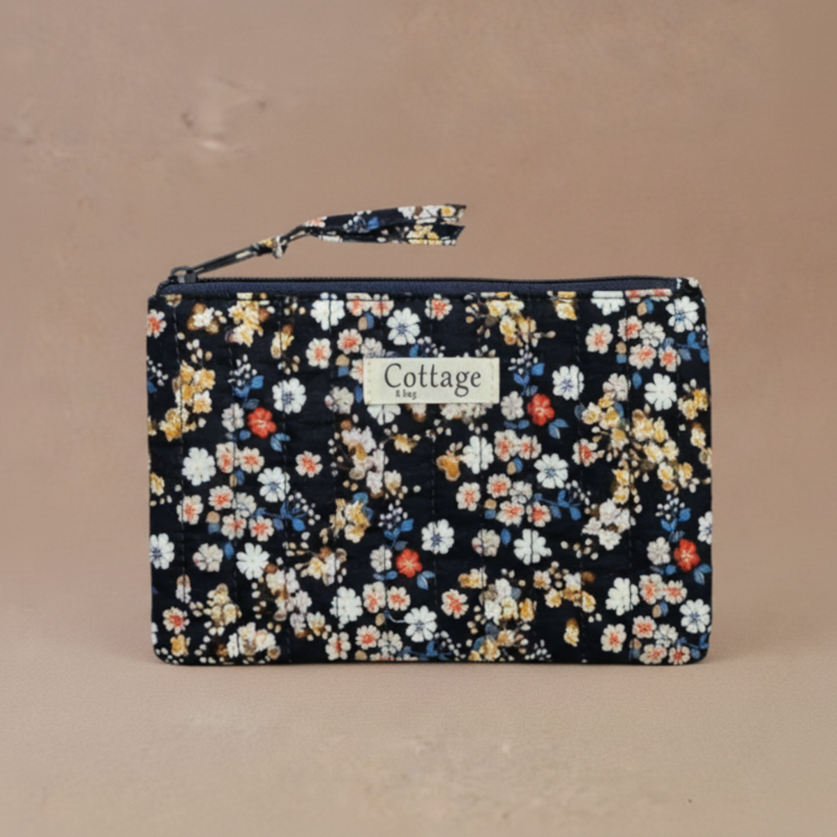 Pochette plate  100 % coton  : Vv orange