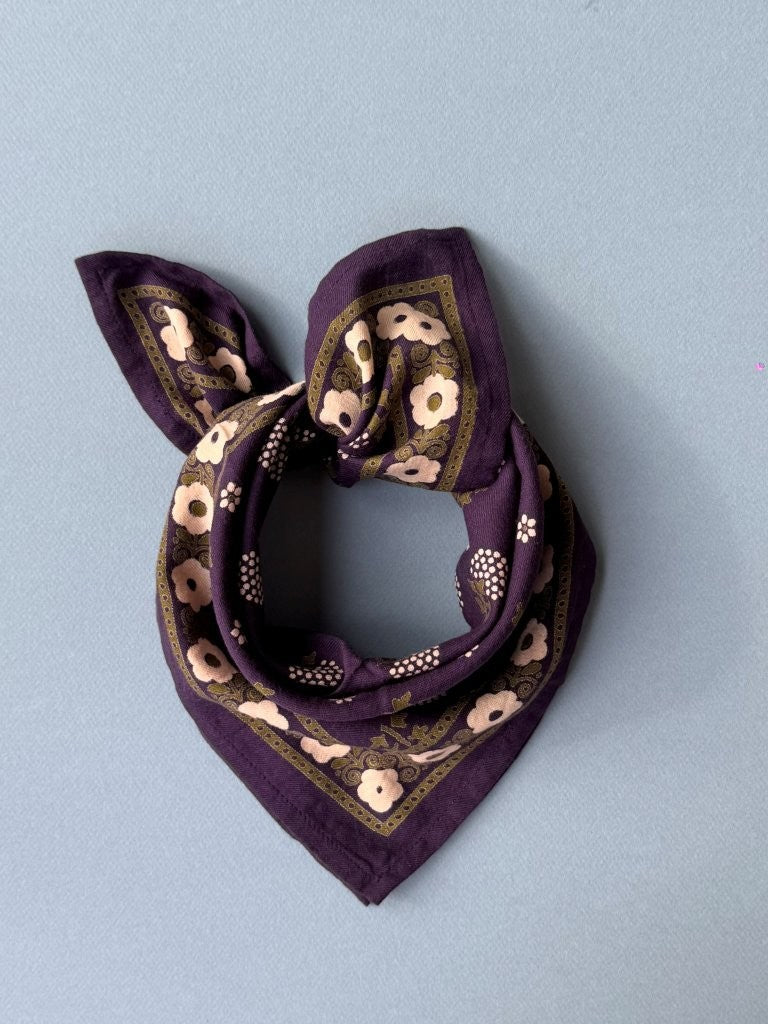PETIT FOULARD ANASTASE MYRTILLE - Byzantine
