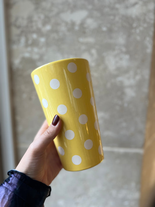 Vase à pois vintage
