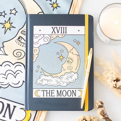 Le Cahier A5 de Cartes de Tarot Vintage de la Lune