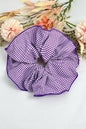 Chouchou à carreaux vichy 20cm FQ57: Violet / Synthétique
