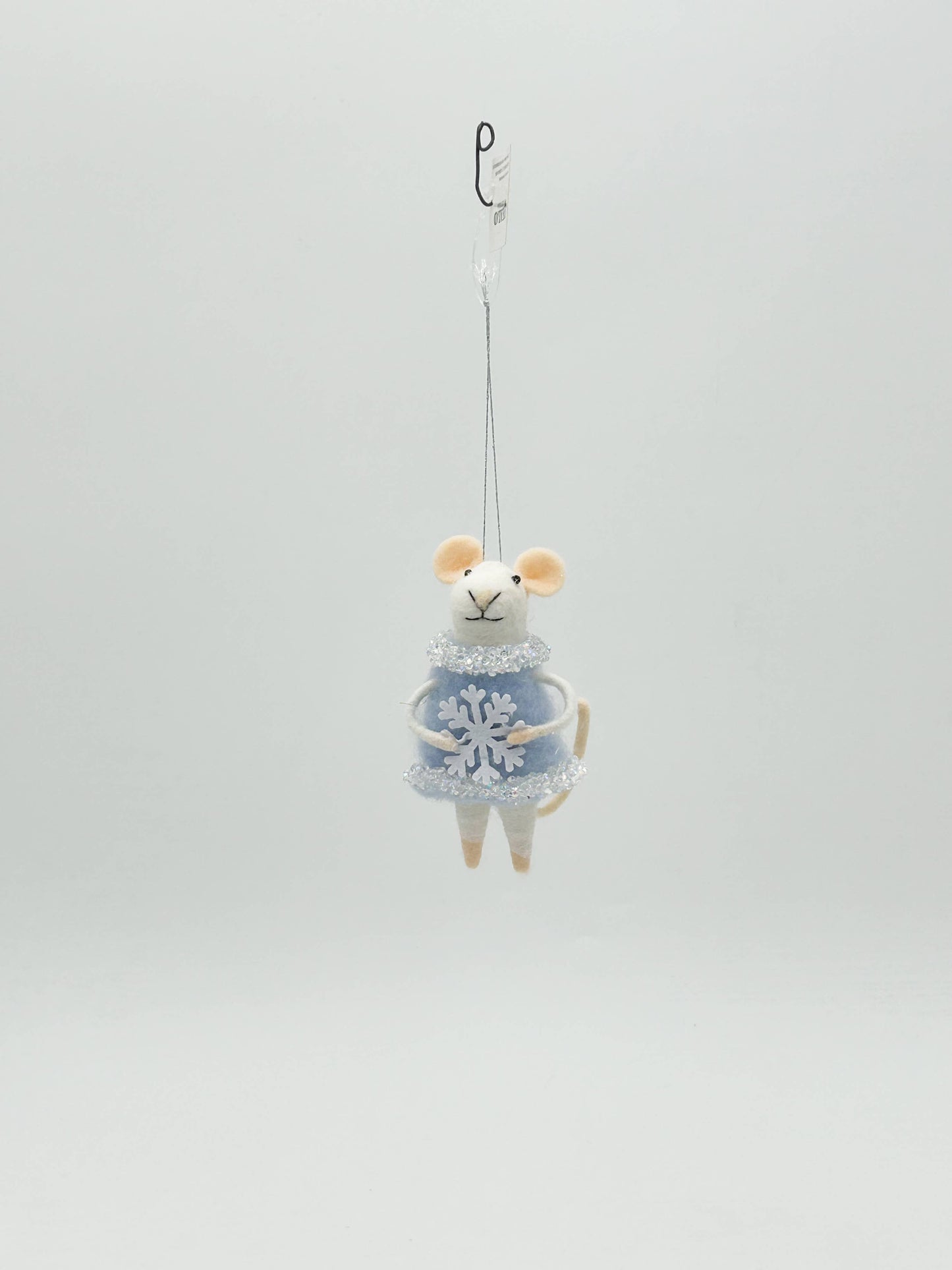 Décoration de sapin de Noël - Madame Souris Flocon de Neige