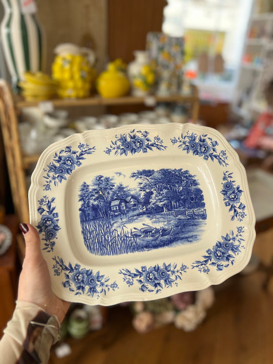 Plat vintage Sarreguemines