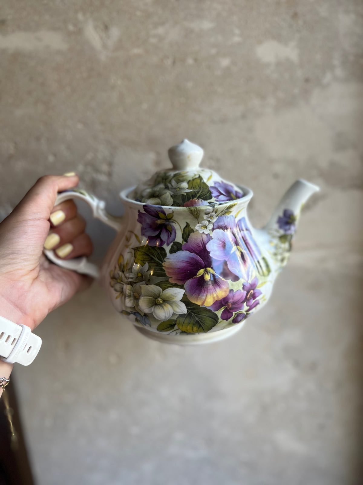 Théière vintage anglaise