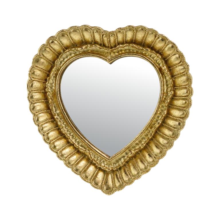 MINI MIROIR COEUR 11,1X11,3CM
