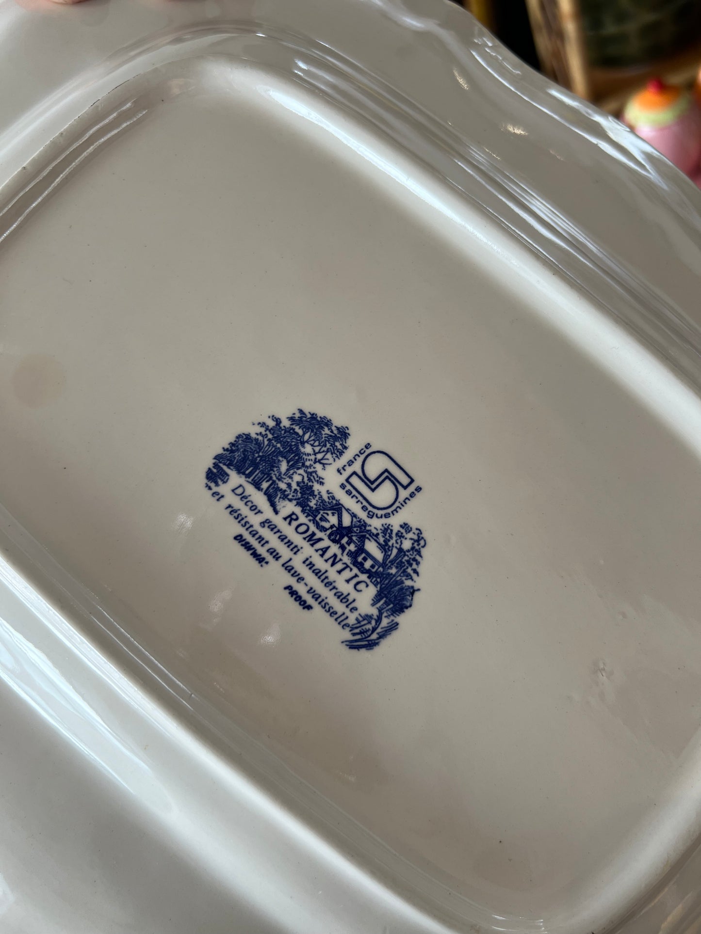 Plat vintage Sarreguemines