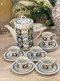 Lot théière et tasses Villeroy et Boch