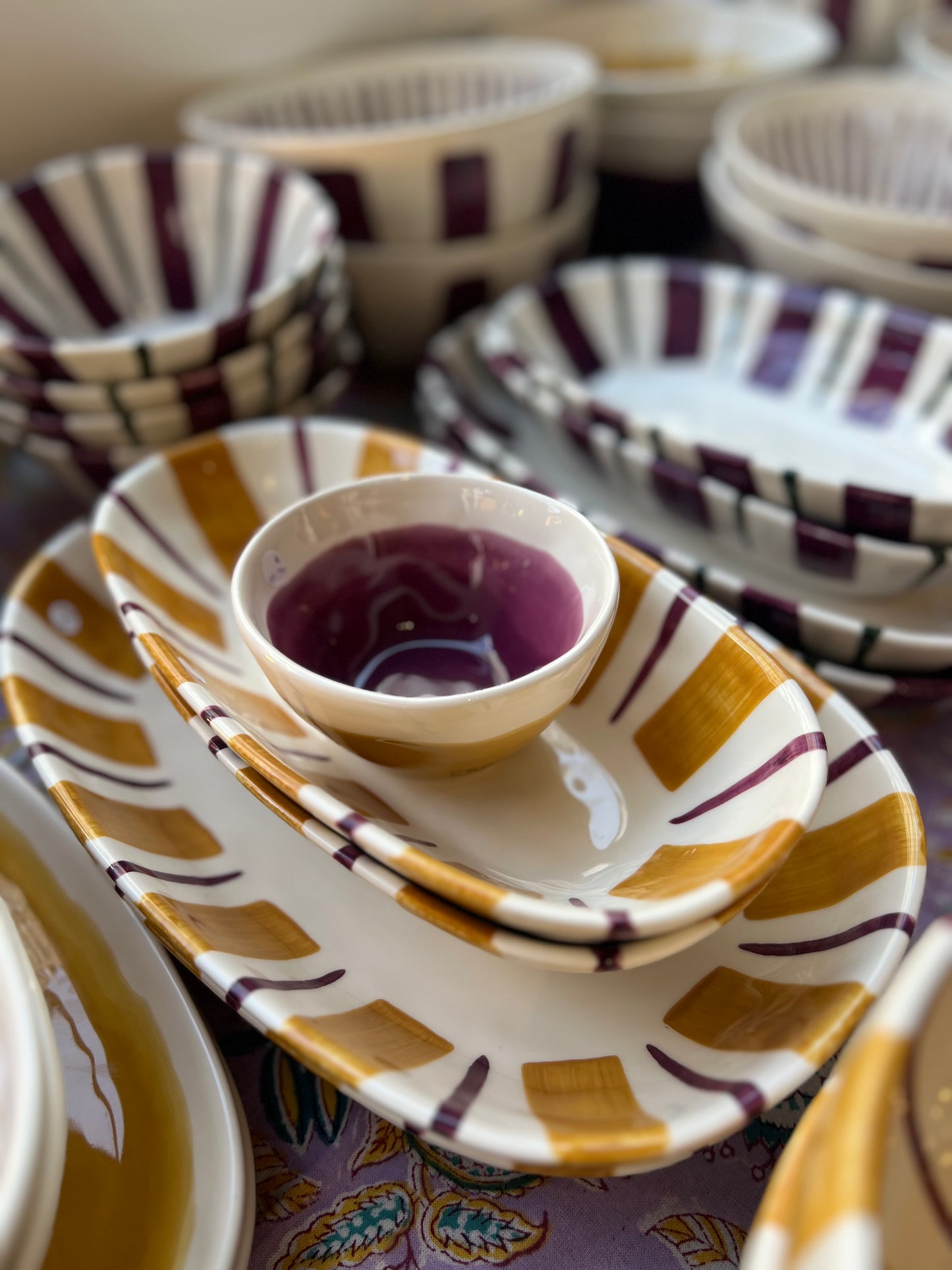 BOL MINI - COLOR - Prune / Camurza
