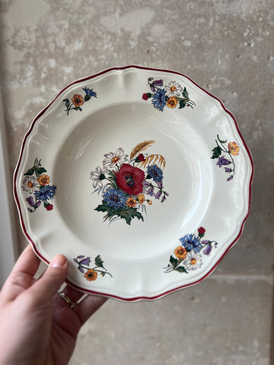 Assiettes semie creuses Agreste vintage