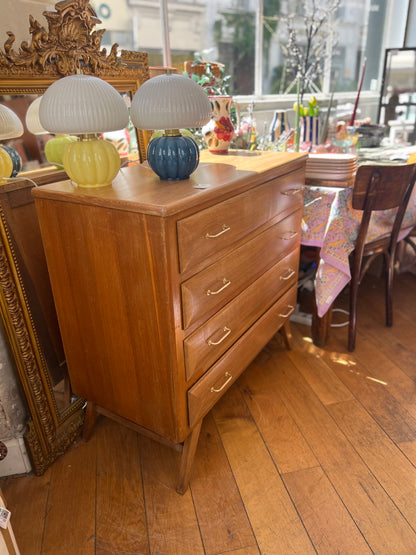 Commode vintage pieds compas