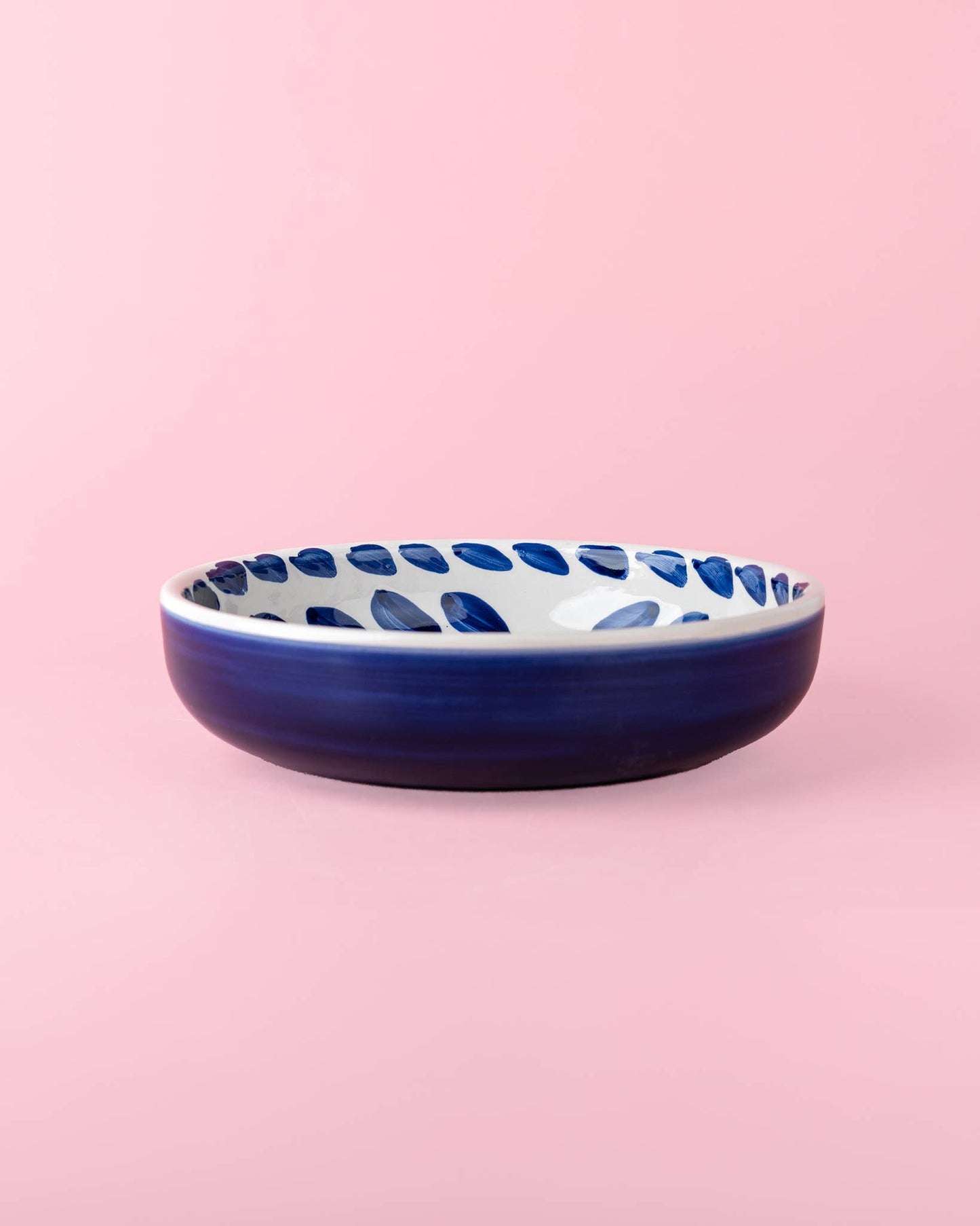 Assiette râpe-ail - Grande, en céramique bleue - Traditionnelle de Nerja