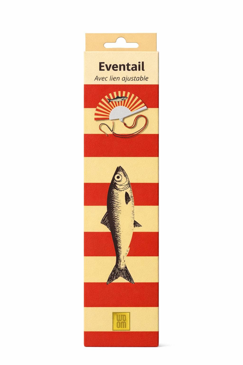 Eventail avec Bandoulière et Boîte Cadeau - Sardine