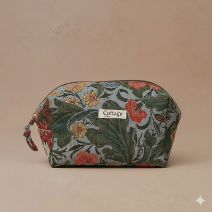 Trousse de toilette tissu jacquard XL: Rouge
