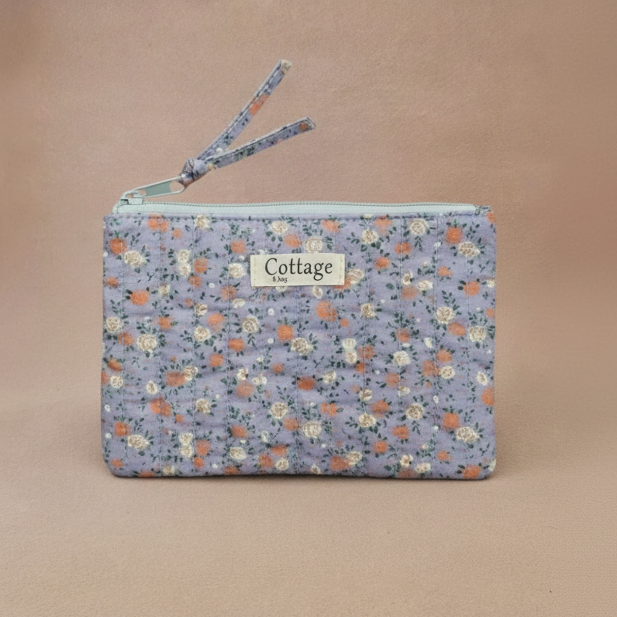 Pochette plate  100 % coton  : Vv orange