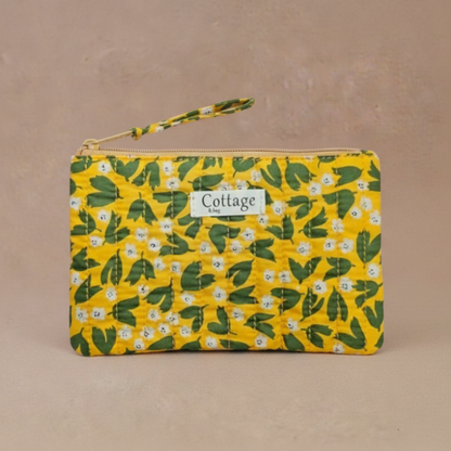 Pochette plate  100 % coton  : Vv orange