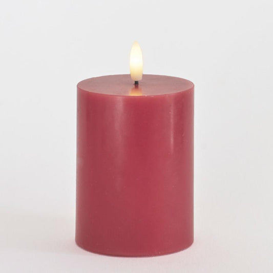 Bougie Led à piles - Sille - Burgundy