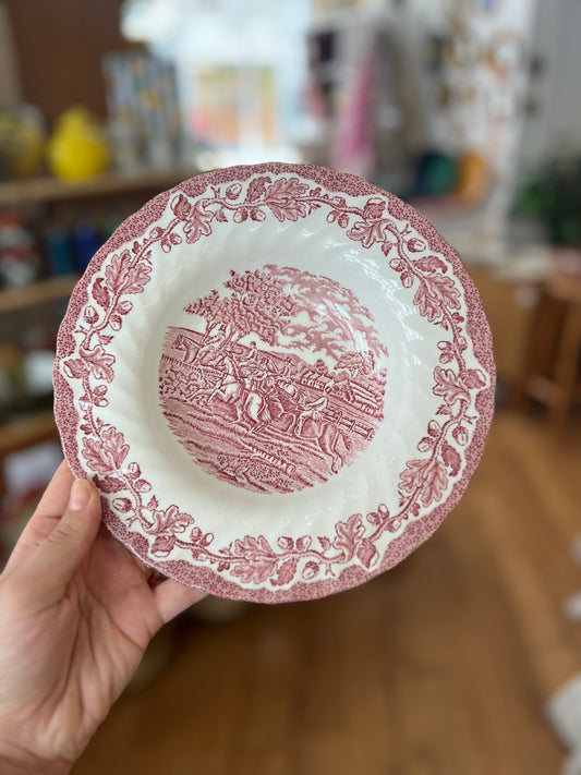 Assiettes vintage creuses anglaises