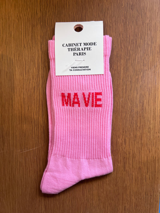 Chaussette Ma vie / Mon amour