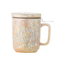 Tasse Yuma avec couvercle et passoire à thé, Naturel, Grès