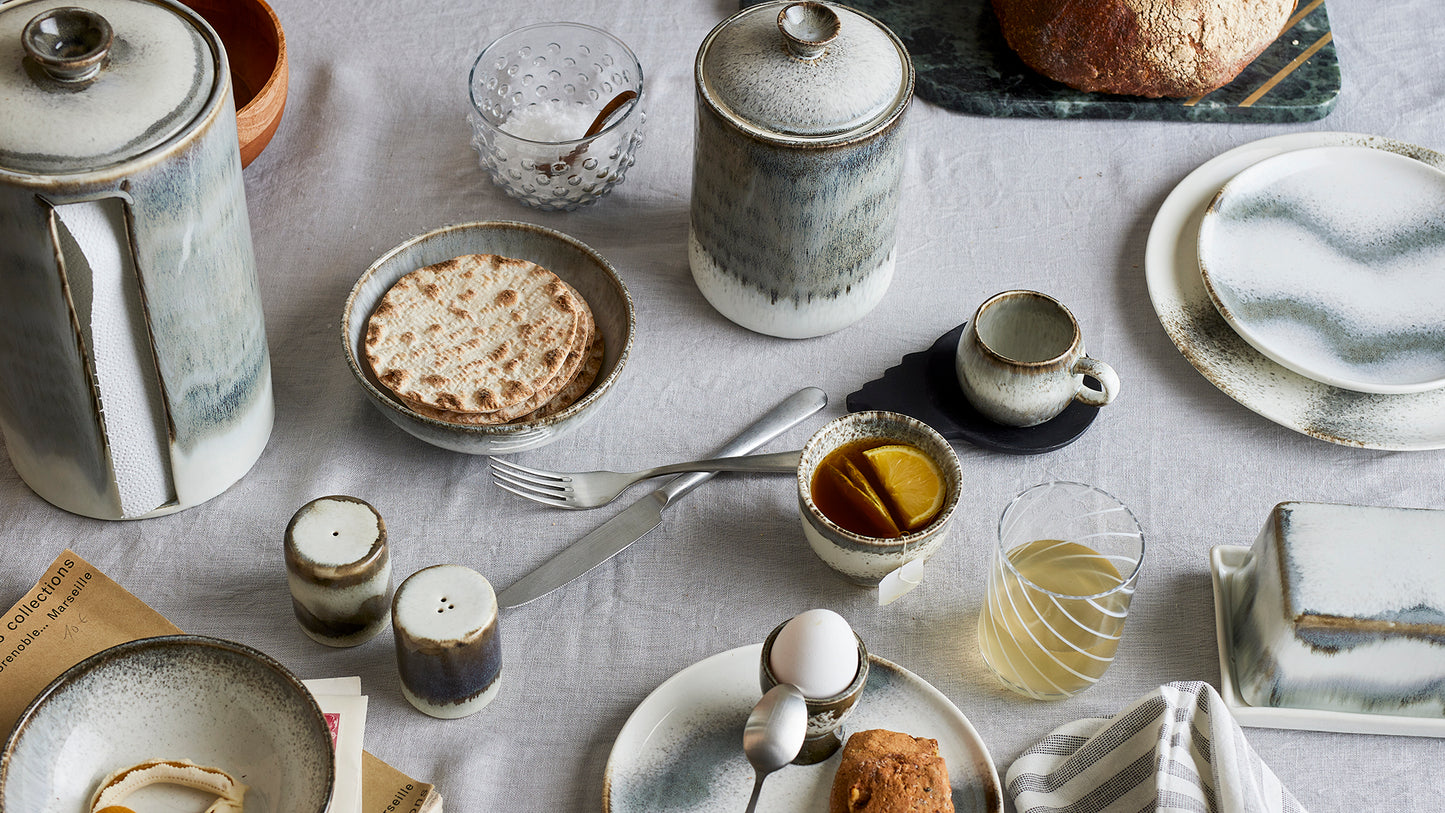 Ensemble de sel et poivre, Gris, Grès