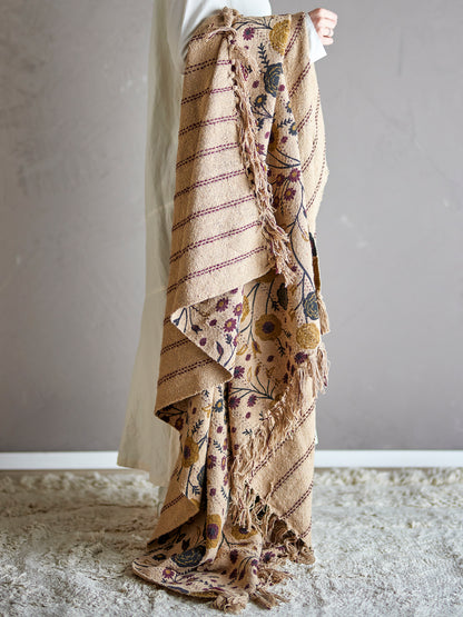 Plaid Eydis, Nature, Coton recyclé