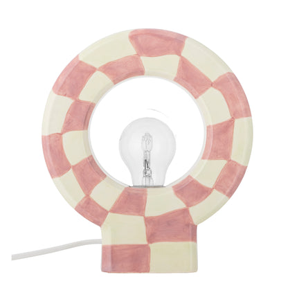 Lampe de table Vialini, Rose, Grès