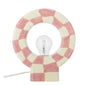 Lampe de table Vialini, Rose, Grès