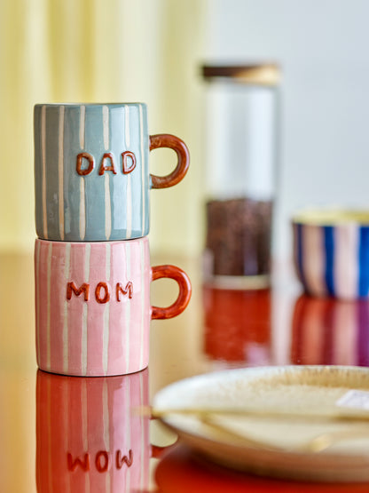 Mug Mom, Rose, Grès