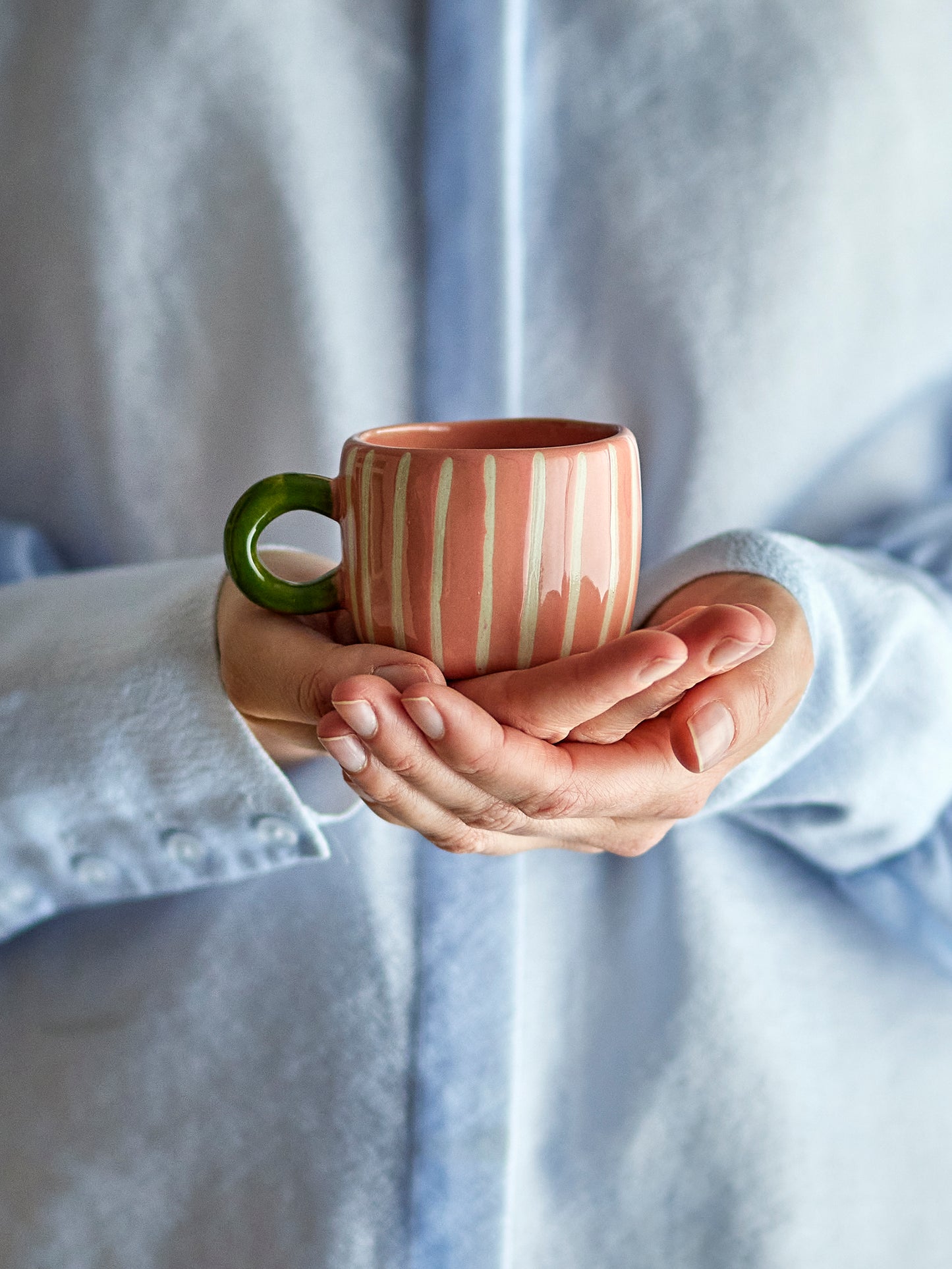 Tasse Nini - rayée rose