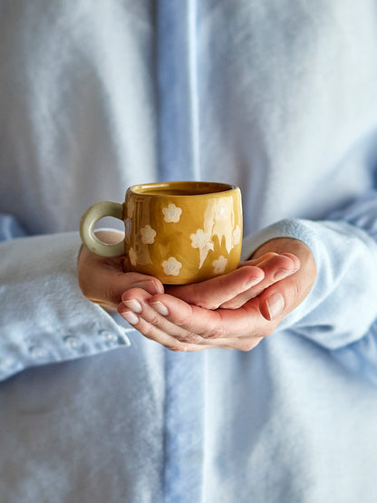 Tasse Nini - fleurs marron