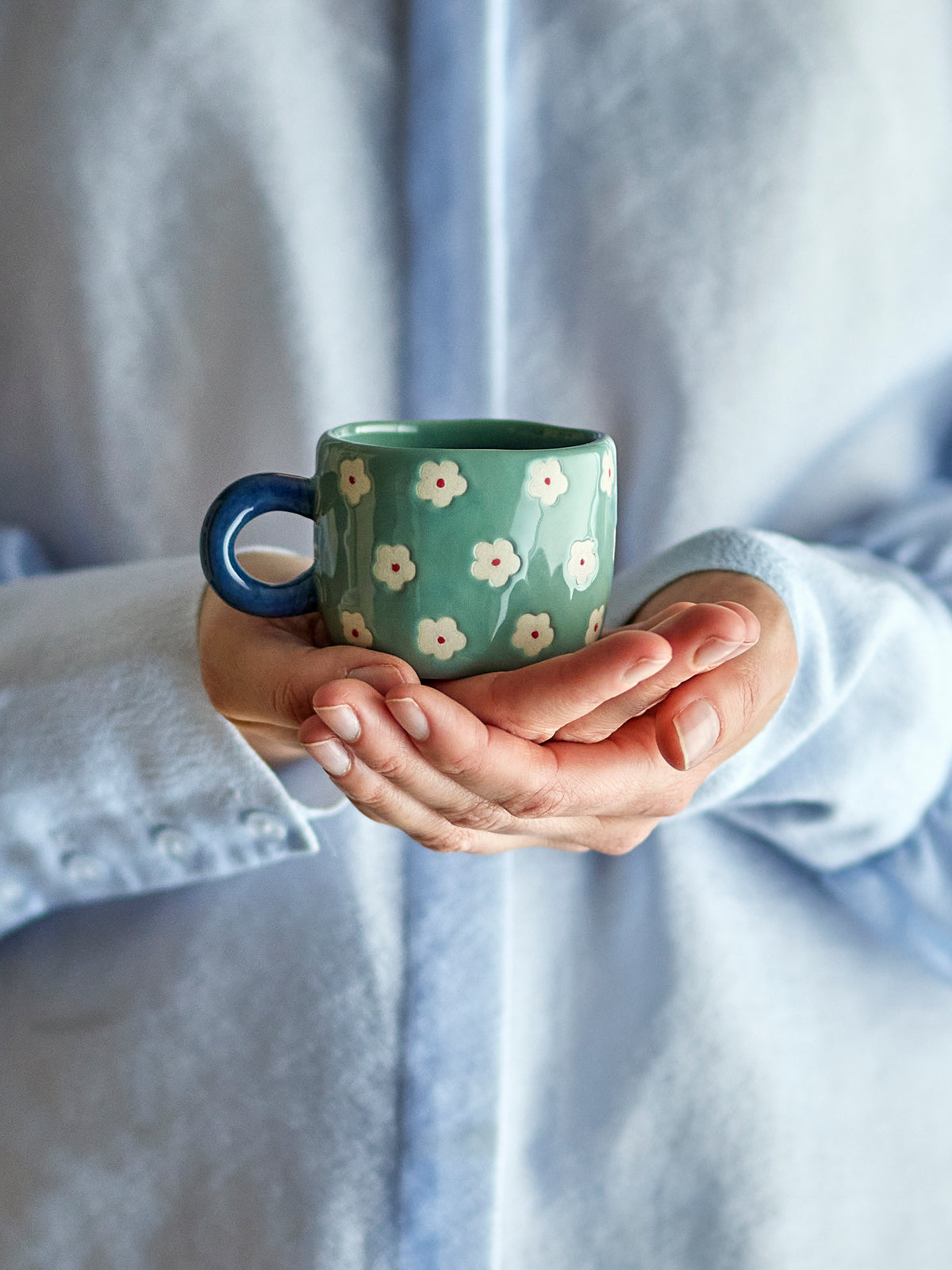 Tasse Nini - fleurs bleues
