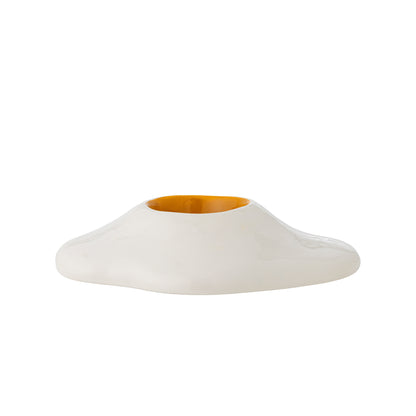 Coquetier Eggert, Blanc, Grès