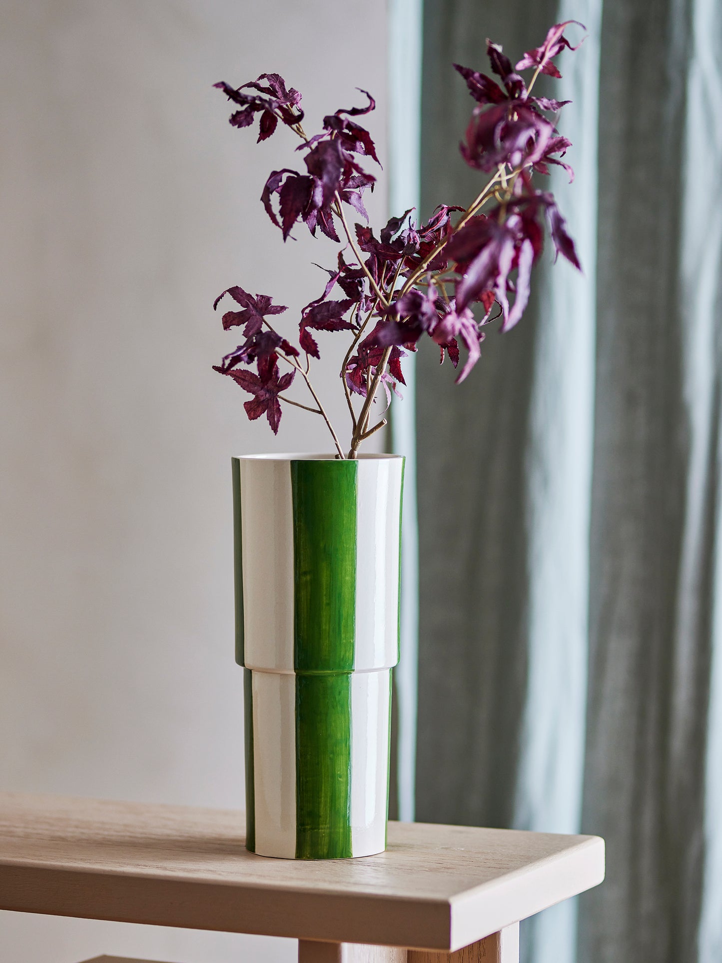 Vase Floki - Vert et Blanc - Grès