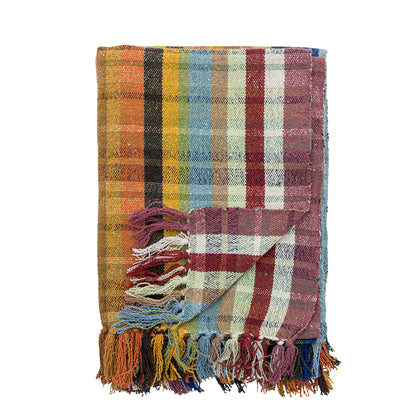 Elmy Plaid, Multicolore, Coton recyclé