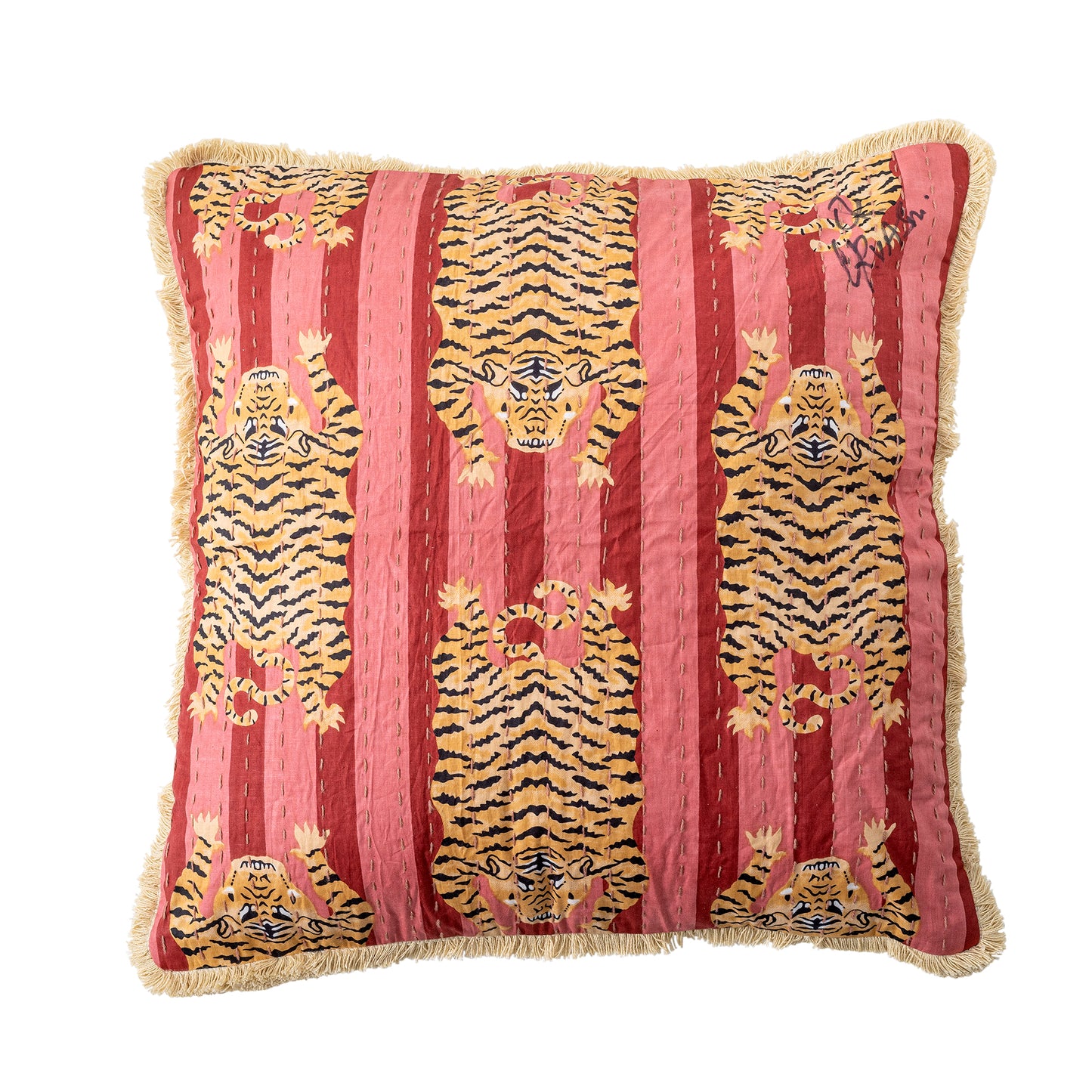 Coussin Poirino, Rose, Coton