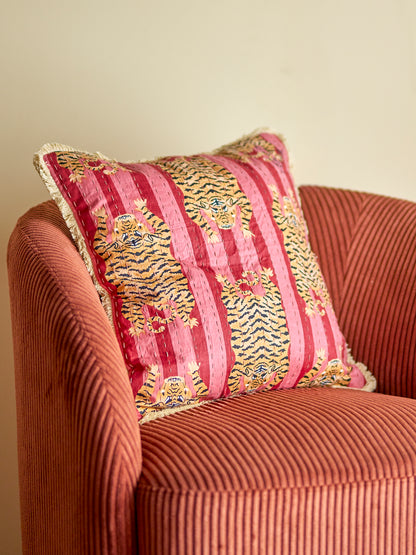 Coussin Poirino, Rose, Coton