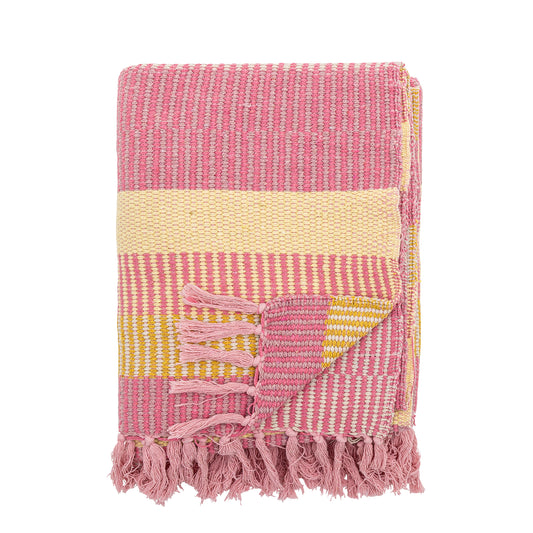 Isnel Rose Plaid, Blue, Coton recyclé