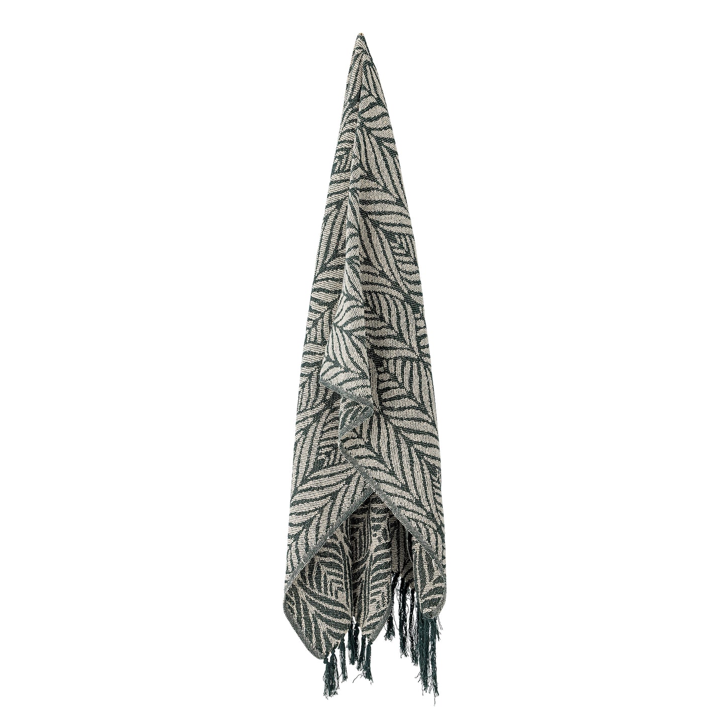 Ugento Plaid, Verte, Coton recyclé
