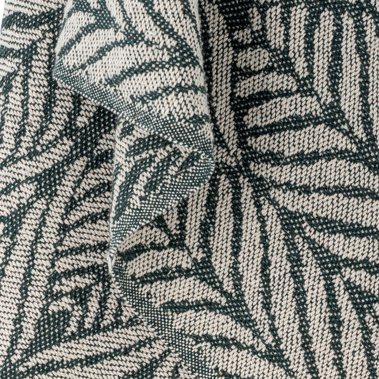 Ugento Plaid, Verte, Coton recyclé