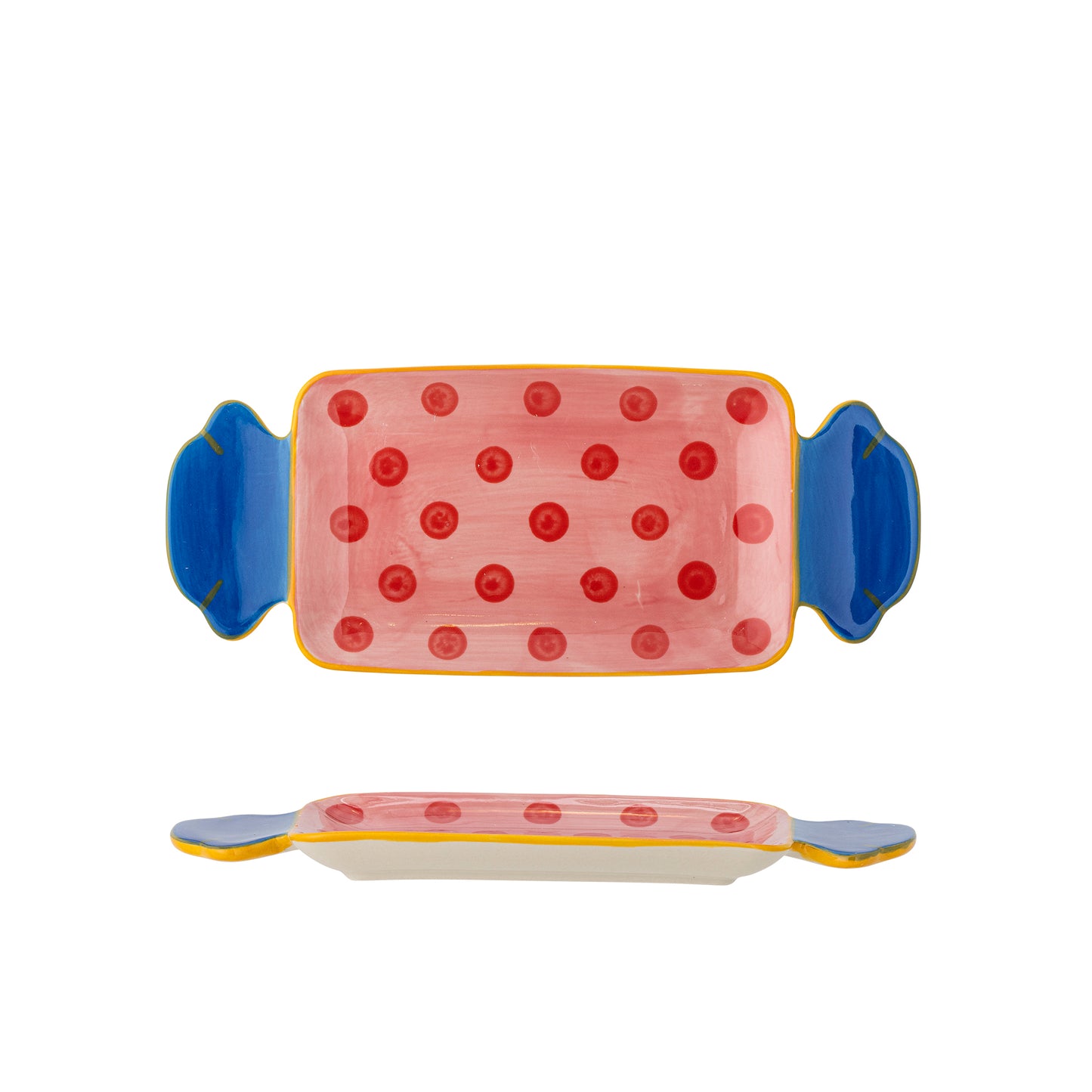 Plat Caramella, Rose, Grès