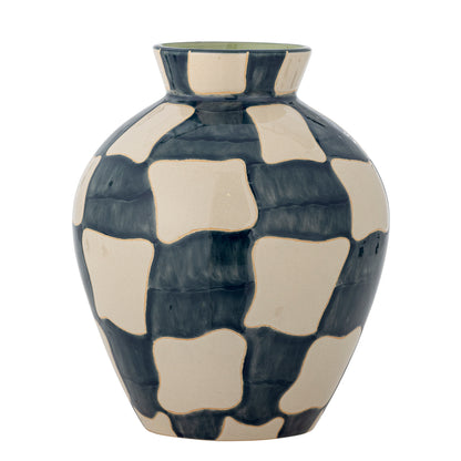 Vase Check, Multicolore, Grès