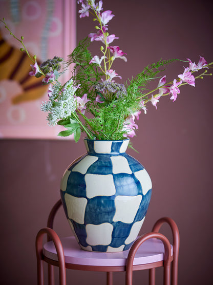 Vase Check, Multicolore, Grès