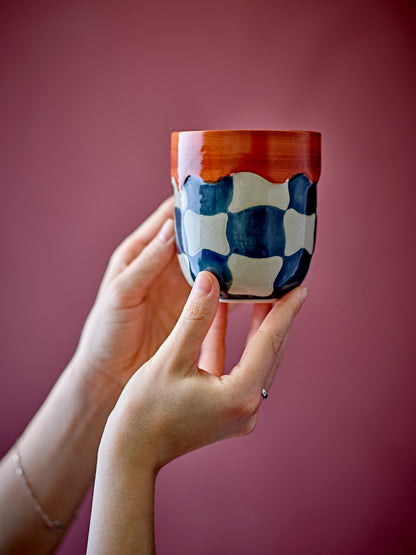 Tasse Check, Multicolore, Grès