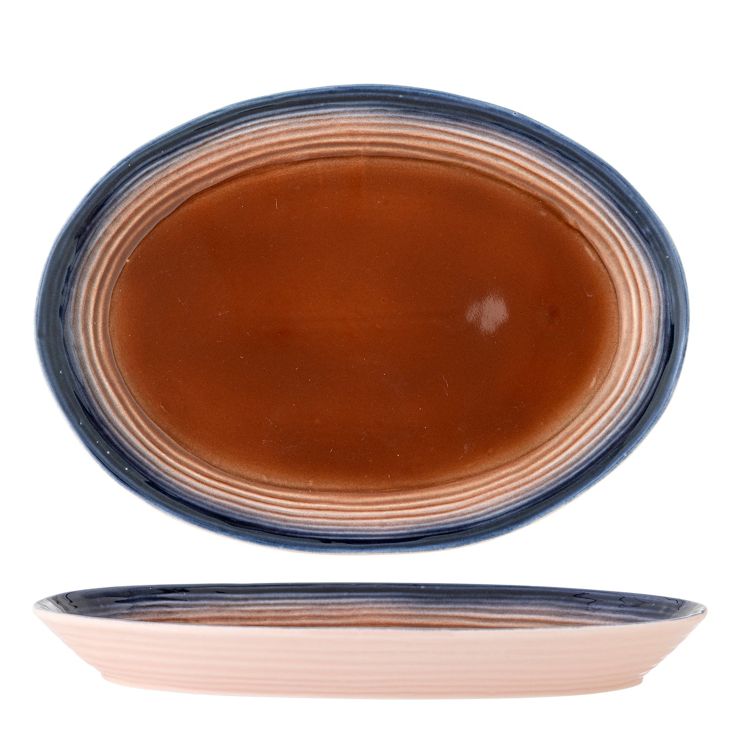 Tatum Plat de service, Multicolore, Grès