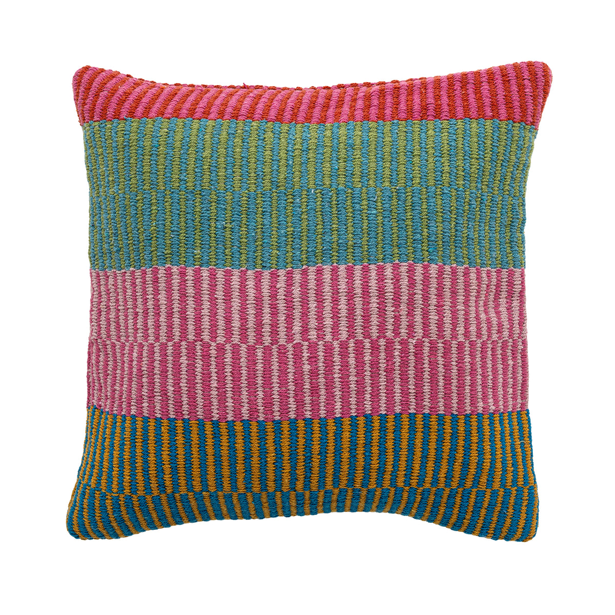 Isnel Coussin, Multicolore, Coton recyclé