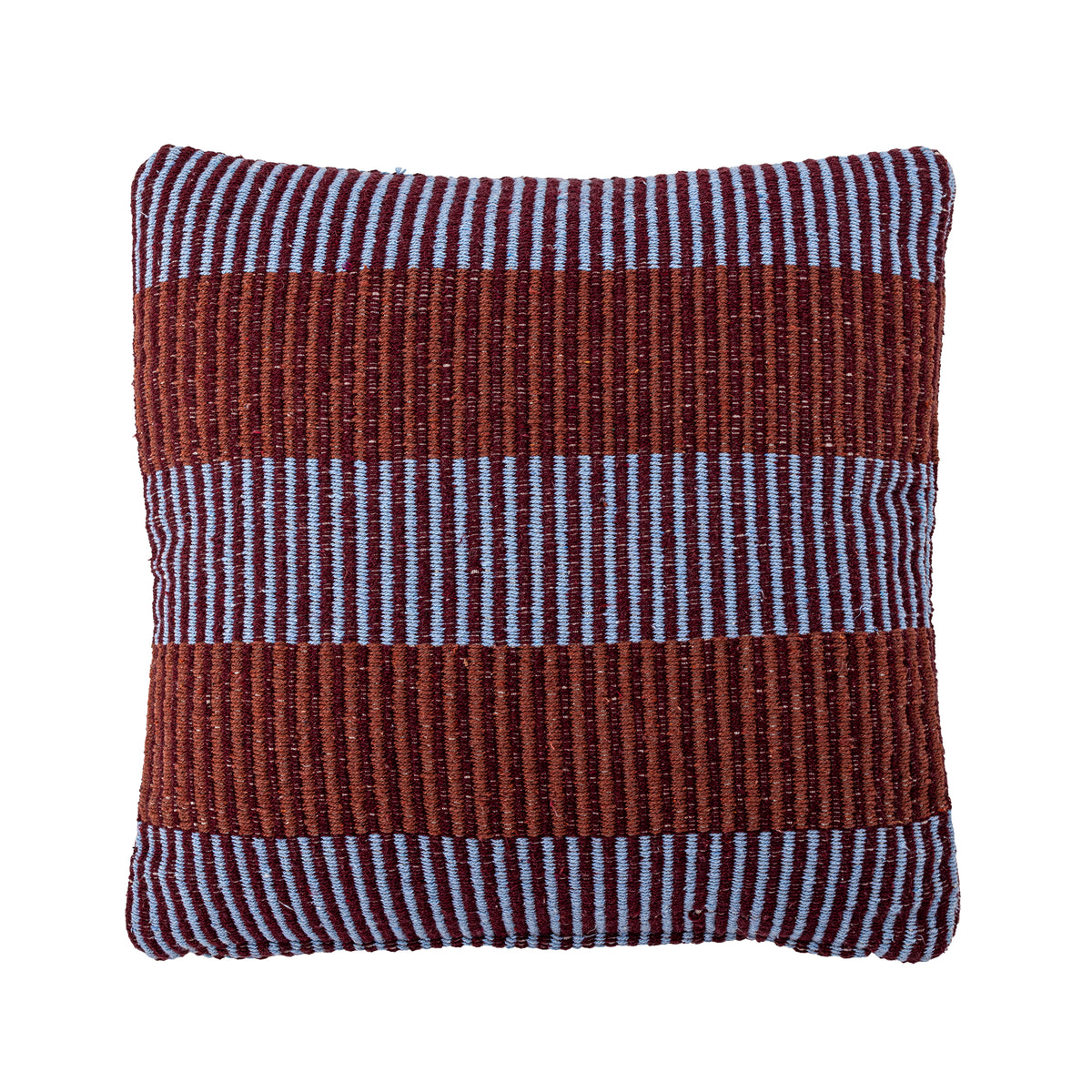 Isnel Coussin, Bordeaux/Bleu, Coton recyclé
