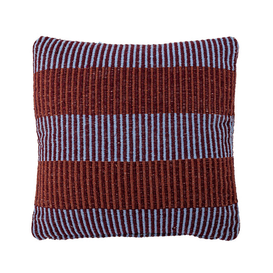 Isnel Coussin, Bordeaux/Bleu, Coton recyclé