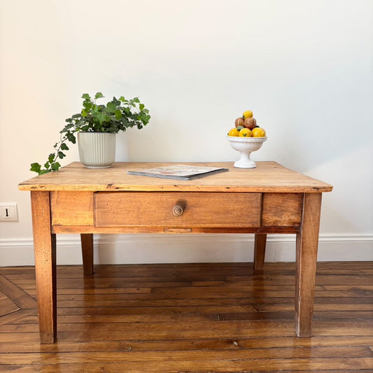 Table basse de ferme vintage
