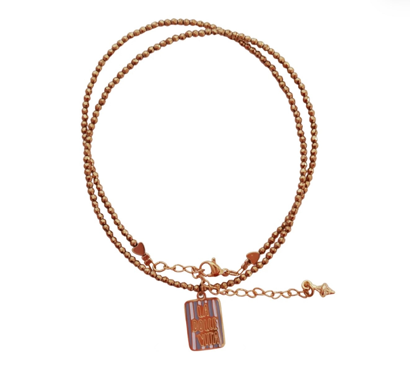 Collier le monde est stone « La dolce vita »