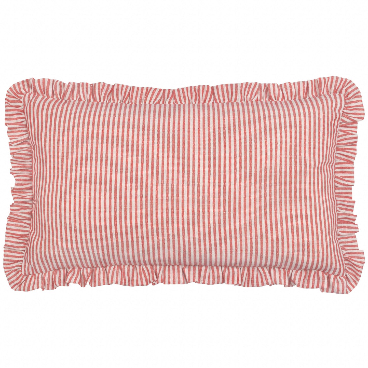Coussin Les Fruites à volants brodés de citrons: Citrons / Garni en polyester / 30 x 50 cm